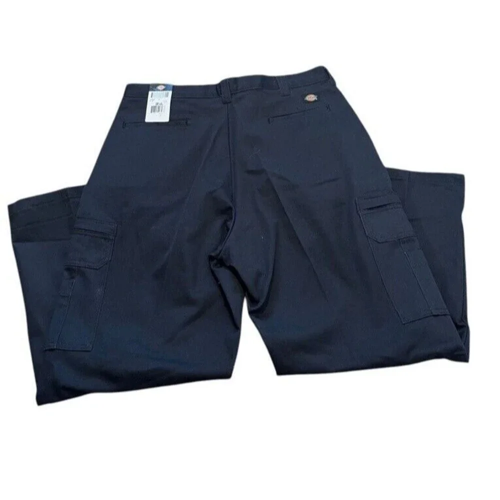 Dickies Premium Industrial Work Cargo Pants Men’s 38UL (38x28) Blue LP337BK NWT